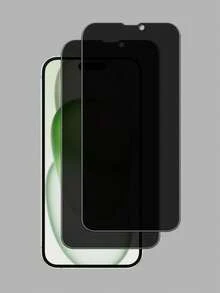 Bộ 2 miếng dán màn hình cường lực chống nhìn trộm, tương thích với các thiết bị Apple, chống trầy xước, chống va đập, lớp phủ chống dầu, cảm ứng mượt mà, phù hợp với các dòng máy Apple X/XR/11/12/13/14/15/16/16Plus/16Pro/16ProMax/16e/17/17 Air/17 Pro/17 Pro Max/17e. - màu đen - Xem 18