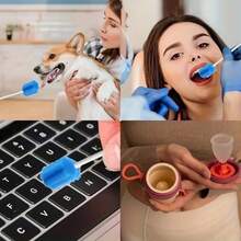 50 que tăm bông vệ sinh răng miệng dùng một lần, bàn chải bọt biển đa năng dùng một lần và tăm xỉa răng có cán để làm sạch niêm mạc miệng và lớp phủ trên lưỡi. - Nhiều màu - Xem 4