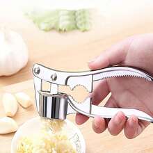 1/2 cái dụng cụ ép tỏi bằng kim loại, dụng cụ băm tỏi thủ công chuyên nghiệp, dụng cụ nghiền tỏi và gừng, dụng cụ thái rau củ, dụng cụ băm và bóc vỏ tỏi, dụng cụ nêm gia vị, vật dụng thiết yếu trong gia đình, phụ kiện nhà bếp. - Nhiều màu - Xem 3