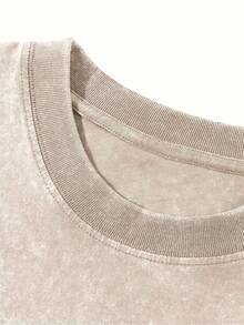 Frieren Tee Washed – Frieren Beyond Journey's End Vintage Washed Heavy Cotton Oversized Anime Manga-Shirt, Double Printed Retro Unisex Streetwear Graphic Top, Fantasy Healing Journey Edition, Japanese Anime Merch - 杏色 - 查看 9