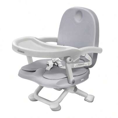 Ubravoo Portable High Chair 6 Months Plus, Lightweight Baby Booster Seat With Removable Tray, Easy Clean Folding Booster Chair For Babies Toddlers