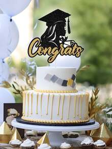 1PC Graduation Cake Topper For Girls Class Of 2026 Congrats Grad Party Decoration Cupcake Dessert Topper Supplies - 1 - View 8