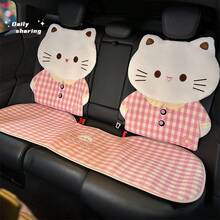 3D卡通猫咪汽车座椅垫，透气四季通用，可爱硅胶防滑垫，适用于轿车和SUV - 貓咪 - 查看 6