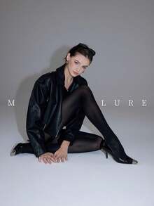 MOIRÉALLURE 1雙女款純色時尚緊身褲，適合日常搭配與夜店風格 - 黑色 - 查看 7