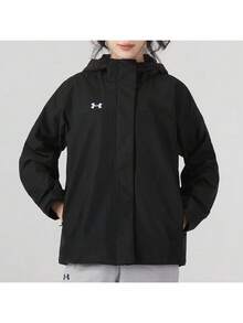 Under Armour Women's Spring 2026 Comfortable Hooded Casual Jacket, Sports Windbreaker 23600402-001 - Black - View 6