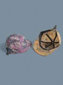 Thin American Camouflage Quick-Drying Baseball Caps For Men And Women Outdoor Sunshade Breathable Flat Edge Hip Hop Hat Summer,Beach,Holiday For Outdoor Activities, Vacation, Travel, Outfit Accessories, And Gifting,Festival - Multicolor - View 4