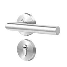 Sliding Door Handle, Interior Door Handle, Home Decor, Entrance Door Handle, Door Knob, Suitable For Bedroom, Bathroom, Kitchen - Silver - View 1