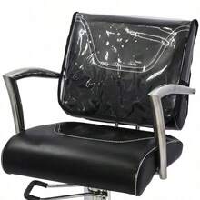 1 Peça Capa Transparente Impermeável e Anti-Manchas para Cadeira de Salão de Beleza, Adequada para a Maioria dos Salões de Beleza, Barbearias, Escritórios, Cinemas, Decoração Doméstica e Mais - Multicolorido - Visão 2