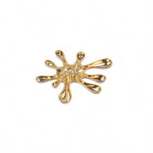 European And American Vintage Firework-Shaped Brooch For Women, High-End, Elegant, Versatile, Smooth Metal Suit Jacket Pin,  Brooch - Trắng K - Xem 2