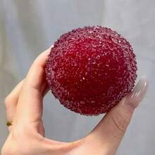 1pc  Squishy Squishy Toys  Bayberry Sensory Stress Relief Toy - Soft Squishy Fidget For Relaxation - Red - View 4