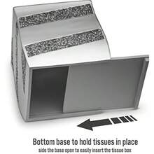Car Tissue Box - Silver Gray - View 3