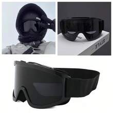1pc Adult Outdoor Sports Ski Goggles, Motorcycle Riding Glasses, Snowmobile Eyewear - Multicolor - View 5