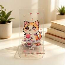 Giá đỡ điện thoại bằng acrylic kích thước 5.5*2.7 inch, thích hợp cho bàn làm việc, giá sách, bàn cà phê, món quà tuyệt vời. - Xem 3