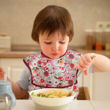 3pcs/Set Baby Waterproof Bibs, Essential For Feeding And Mealtime - Flower Glow - View 7