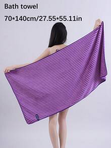 1/2/3 chiếc tùy chọn khăn tắm sọc san hô thấm hút, khăn tắm đơn sợi microfiber hoặc khăn đơn, trang trí nhà cửa, khăn tay/khăn tắm phòng tắm gia đình, khăn tắm mềm mại thân thiện với da, khăn tắm biển, phù hợp cho phòng tắm, khách sạn, phòng gym, du lịch, quà tặng, salon, thể thao, ngoài trời, bãi biển, trường học, tựu trường, du lịch, phụ kiện du lịch, đồ dùng thiết yếu cho gia đình, khăn, chăm sóc da - Màu tím - Xem 16