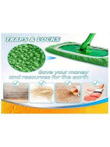 1/4pcs Reusable Mop Pads - Washable, Flat Mop Cloths With High Absorbency For Dry & Wet Cleaning, Easy To Clean, Made Of Polyester Fiber (Mop Not Included) - Multicolor - View 5