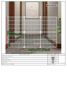 Cat Barrier Gate, Pet Fence, Indoor Cat Isolation Barrier, Cat Blocking Board - Multicolor - View 14