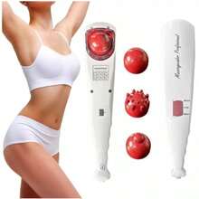 Massageador Elétrico Profissional Vibratório Com Infravermelho (6003) - Branco - Visão 9