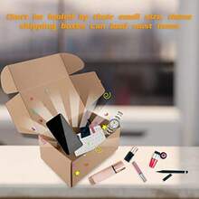 Shipping Boxes 9"X6"X4"Which Is Anti-Impact Come With Exquisite Sealing Label.Suitable E-Commerce Packaging Shipping Packaging. - Trắng - Xem 3