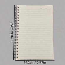 A6/A5/A4 螺旋笔记本 - 80 张/160 页，横线和方格设计，加厚 PP 装订，双线圈装订，耐用封面，简约便携，适合学习、工作、日记、旅行 - 小型记事本、素描本、办公和学生使用 - 均碼 - 查看 18