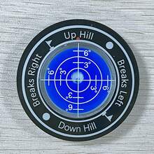 Golf Ball Marker, Slope Reader, Putter Ball Marker, Golf Level Measurement Tool With Magnetic Hat Clip - The First Acrylic Product Includes a Hat Clip. - View 2