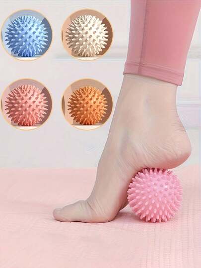 Bola de Massagem - Alivie a Fadiga Muscular (Unissex) | Bola de Massagem de Ponto de Gatilho com Picos e Massageador de Pés | Ferramenta de Massagem para Pés, Costas e Mãos - Alivie o Estresse | Equipamento de Fitness e Acessório de Yoga - Adequado para Treinamento Diário, Exercícios e Recuperação Pós-Caminhada