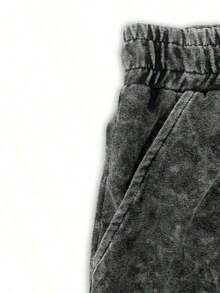 2pc DYE DOODLE Es Trus Cotton, Summer Women's Fun Print Hip-Hop "Illustration Retro Letters" Personalized Pattern Print Street, Korean Version Of Comfortable Retro Fashion Commuting All-Match Y2k Clothing Women's Clothing, Suitable For Outdoor Leisure, Regular Niche Punk Style Dark Green Well-Fitting Round Neck Short-Sleeved Washed T-Shirt Shorts Two Pieces Set Summer Outfits Men 2 Piece Set Summer Tops Summer Clothes Shirts Summer Outfits For Women Summer Tops Women Mothers Day Outfit Festival Outfits For Women Festival Outfits For Women - 黑色 - 查看 5