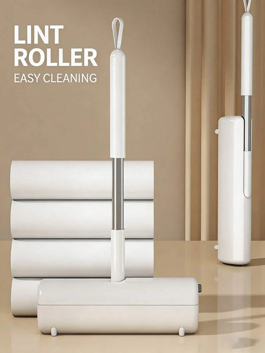 1 cái, Bàn lăn loại bỏ xơ vải tại nhà, Dụng cụ loại bỏ lông trên quần áo và giường, Ống lăn xơ vải đa năng có thể thay thế giấy dán, Dụng cụ vệ sinh nhà cửa thiết thực - nhiều màu - Xem 1