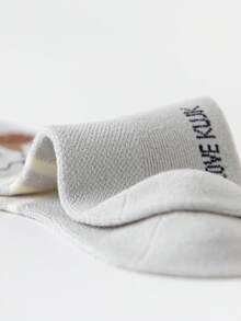 5 Pairs Kids/Toddler Boys' Mid-Calf Socks, Mesh Design, White, Blue, Gray, Khaki, Multi-Color, Contrast Color, Patchwork, Cartoon Dog, Letter, Dot Print, Cute, Minimalist Style, Spring/Summer, Versatile, Suitable For Students, Daily Wear, Pair With Casual/Sports Shoes, Dress Shoes - Multicolor - View 9