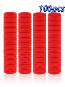 10/50/100/200PCS Dây buộc tóc đuôi ngựa màu đỏ độ đàn hồi cao, dây buộc tóc thời trang đơn giản thanh lịch không đường may, dây buộc tóc độ đàn hồi cao không gây chặt, bền và không dễ đứt, phụ kiện thiết yếu cho sinh hoạt hàng ngày tại nhà, văn phòng và gia đình, phù hợp cho tóc ngắn, buộc đuôi ngựa cao, buộc đuôi ngựa thấp, búi tóc, tóc mái, phụ kiện tóc thiết yếu mùa hè, phù hợp cho thể thao, thể hình, yoga, bơi lội, làm việc, giải trí, chụp ảnh, chân dung, hẹn hò hàng ngày, tiệc tối, ăn tối, tạo kiểu tóc, biểu diễn sân khấu - Đỏ - Xem 9