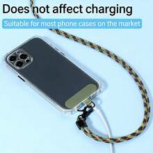 1 cataramă universală anti-pierdere pentru telefon, cataramă adezivă din nailon pentru curea detașabilă pentru telefon, rechizite de birou - Multicolor - Vizualizare 2