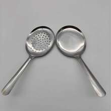 2件套商用重型大号汤勺 - 耐热短柄带排水孔，短柄设计，采用201或304不锈钢材质，适用于餐厅、餐饮和家庭厨房 - 支持批量购买折扣 - 彩色 - 查看 10