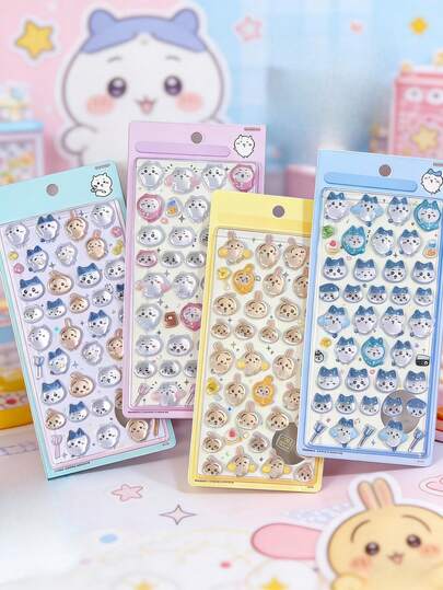 3D Embossed Stickers - Cute Creative 3D Handmade Stickers For Phone Case Decoration, Scrapbooking And Diary. Suitable For Decorating Phone, Laptop, Luggage, Water Bottle, Skateboard, Notebook And Guitar.