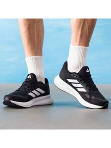 Giày thể thao nam Adidas RUNFALCON 5 mới năm 2026, đệm êm, nhẹ và thoáng khí, mã sản phẩm JP6377 - màu đen - Xem 4