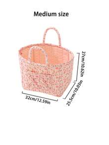 Printed Laundry Bag, Cute Dirty Clothes Basket, Large Capacity Bedroom Desktop Toy & Miscellaneous Storage Bin - Multicolor - View 13