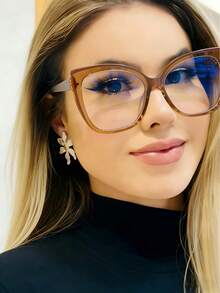 Women's Versatile Everyday Eyeglasses - Khaki - View 4