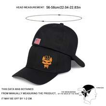 1pc Men's American Flag Baseball Cap, Street Fashion Hat, Outdoor Sun Protection Casual Cap For Spring/Autumn Travel, Beach Vacation - Multicolor - View 2