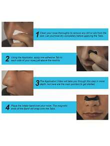 60 Count Magnetic Nose Strip – Nose Magnet For Breathing, Magnetic Strips For Men And Women, Breathe Smoothly With Nose Magnets, Reduce Snoring, Improve Sleep Quality - 多色的 - 查看 10