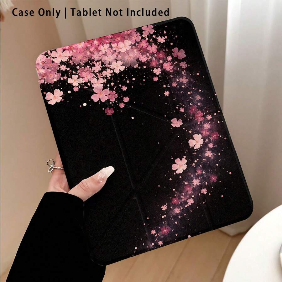 櫻花月光圖案彩繪效果壓克力水晶平板保護殼,適用於 Honor 8/9/10/X8/X8A/X9/X8Pro/X9Pro 及其他機型,適用於 MatePad SE 11 吋/MatePad 11 吋/11.5 吋、MatePad Pro 及其他熱門機型,亦適用於小米、Apple 10代/11代 2025 (A16)、Galaxy Tab A7/A9 及其他熱門機型 - 彩色 - 查看 1