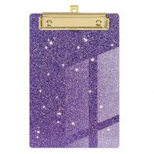 10.16 X 15.24cm Acrylic Board Clip, Mini Fashionable Glitter Board Clip, Suitable For Classroom, School And Office, Can Be Easily Placed In Large Pockets, Wallets And Small Notebooks - Rectangle - View 13