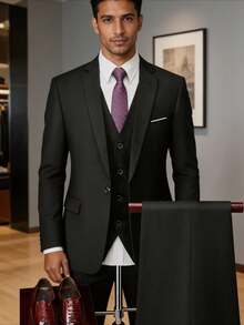 Men Suits - Black 1 - View 1