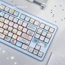 可爱老鼠便利店键帽，PBT材质，五面热升华印花，适用于60-108键机械键盘，女性用户的理想之选 - 查看 3