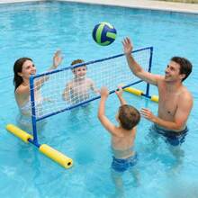 Floating Water Volleyball Game Set, Pool Volleyball Set For Swimming Pool, Beach & Backyard Water Fun, Easy Setup - Default - View 3