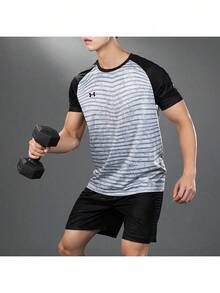 Áo thun ngắn tay thoáng khí Under Armour Unisex Xuân Hè 2026 mới dành cho bóng đá, tập luyện, chạy bộ, thể dục 24500510-011 - Xám - Xem 3