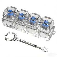 1个成人减压手指键盘玩具 - 按压式减压玩具，独特的办公礼物 - 彩色 - 查看 2