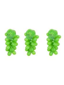 1-12pcs Artificial Realistic Grape Bunches, Black Purple Red Green Rubber Fruit Decor, Suitable For Bowl Fillers, Wedding Party Home Fruit Wine Decoration - Multicolor - View 18