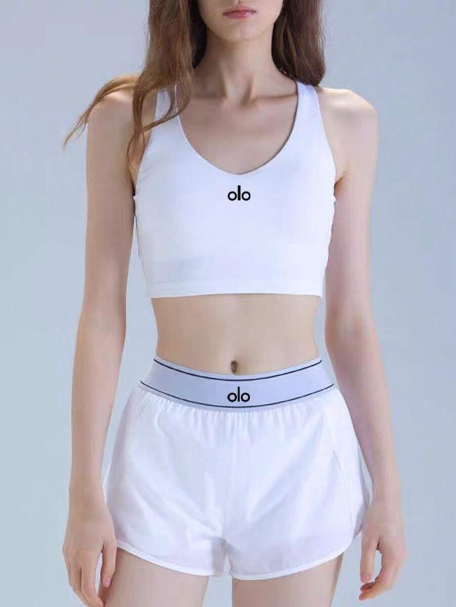 Alo Yoga Women's Grandstand Tennis Shorts | Lightweight Performance Fabric | Loose Fit Breathable Athletic Shorts | Luxury Studio-To-Street Comfortable Workout Bottoms - 白色 - 查看 1