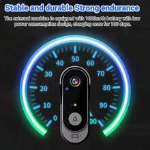 Wireless Smart Video Doorbell With 4.3 Inch Screen, 2.4G WiFi Visual Intercom, 800mAh Rechargeable Battery & 6 Months Long Life, Outdoor Waterproof Security Camera With Night Vision & 128G Max Storage (Black) - X8-KSML-black - 查看 10