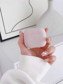 1pc Compatible With Models Protective Case, 0.8mm Ultra-Thin Detachable Silicone Bluetooth Earphone Cover - Apricot - View 4