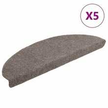 vidaXL Klebematten für Treppen, 5 Stück, Creme, 65 x 21 x 4 cm, Nadelfilz - Beige - Übersicht 8